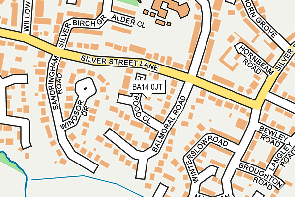 BA14 0JT map - OS OpenMap – Local (Ordnance Survey)
