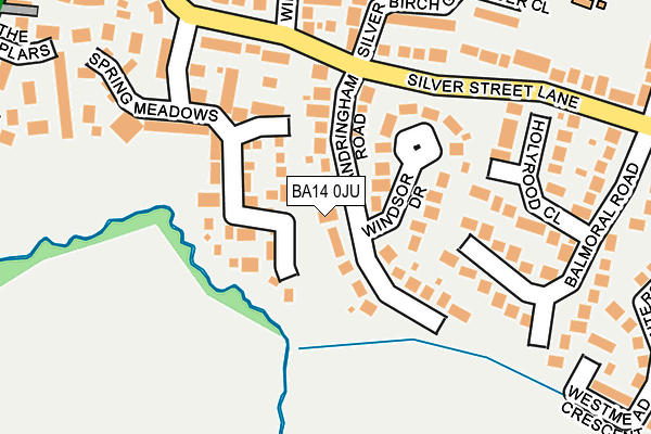 BA14 0JU map - OS OpenMap – Local (Ordnance Survey)