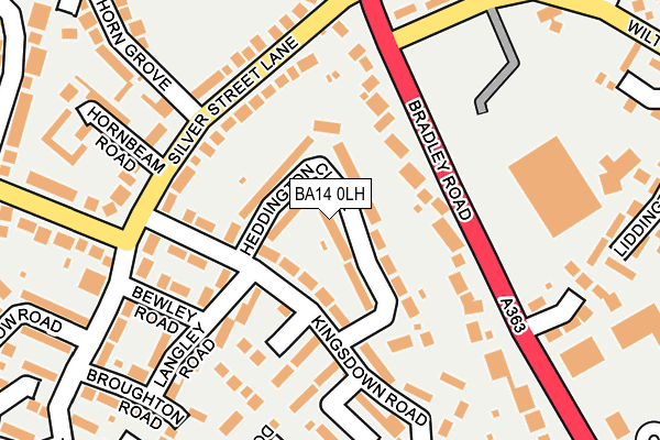 BA14 0LH map - OS OpenMap – Local (Ordnance Survey)