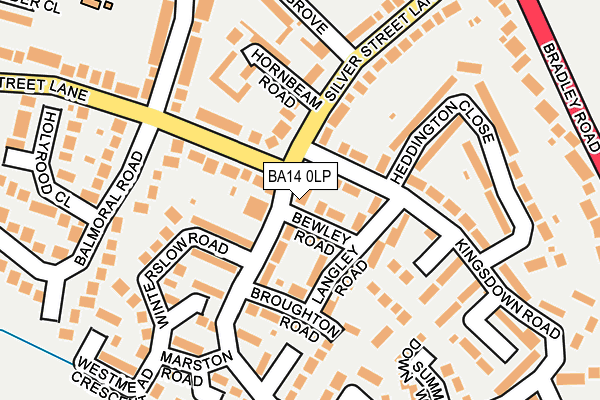 BA14 0LP map - OS OpenMap – Local (Ordnance Survey)