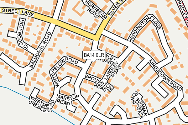 BA14 0LR map - OS OpenMap – Local (Ordnance Survey)