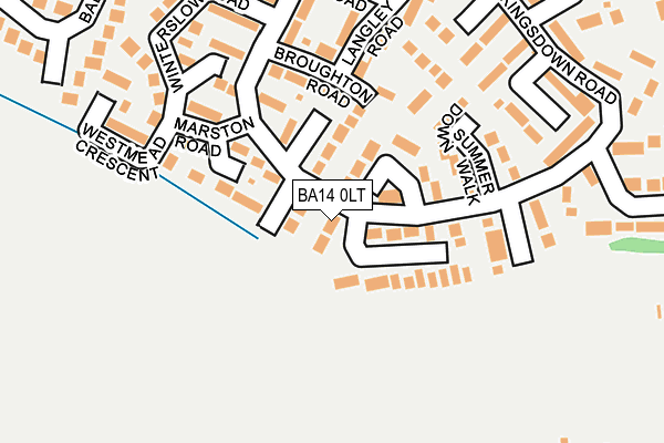 BA14 0LT map - OS OpenMap – Local (Ordnance Survey)