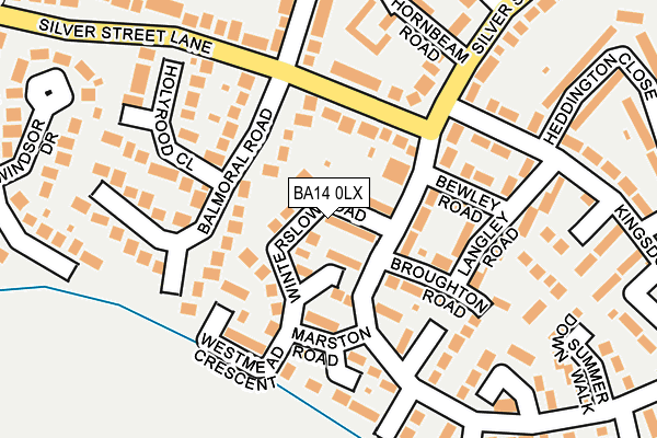 BA14 0LX map - OS OpenMap – Local (Ordnance Survey)