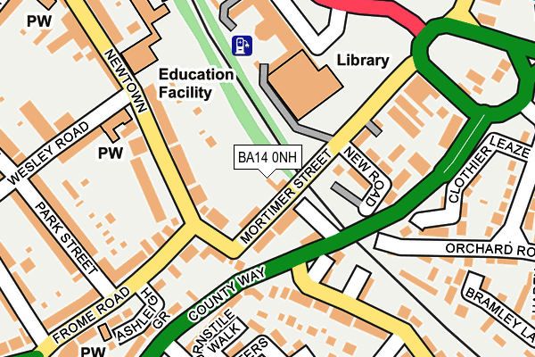 BA14 0NH map - OS OpenMap – Local (Ordnance Survey)