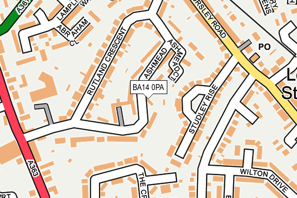 BA14 0PA map - OS OpenMap – Local (Ordnance Survey)