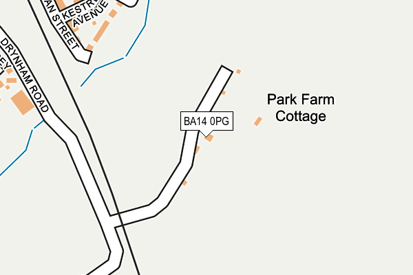 BA14 0PG map - OS OpenMap – Local (Ordnance Survey)