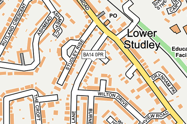 BA14 0PR map - OS OpenMap – Local (Ordnance Survey)