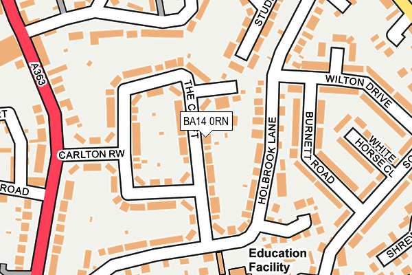 BA14 0RN map - OS OpenMap – Local (Ordnance Survey)