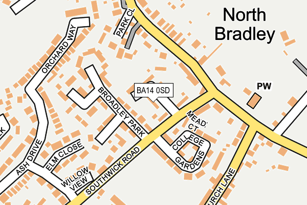 Map of COMBE GEO SERVICES LTD at local scale