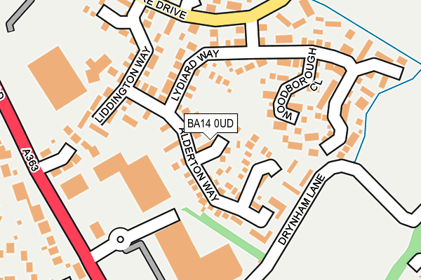 BA14 0UD map - OS OpenMap – Local (Ordnance Survey)