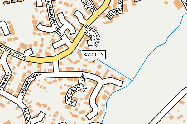 BA14 0UY map - OS OpenMap – Local (Ordnance Survey)
