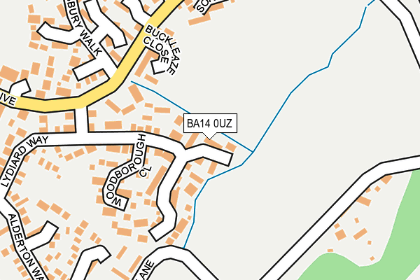 BA14 0UZ map - OS OpenMap – Local (Ordnance Survey)