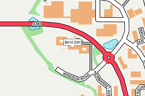 BA14 0XH map - OS OpenMap – Local (Ordnance Survey)