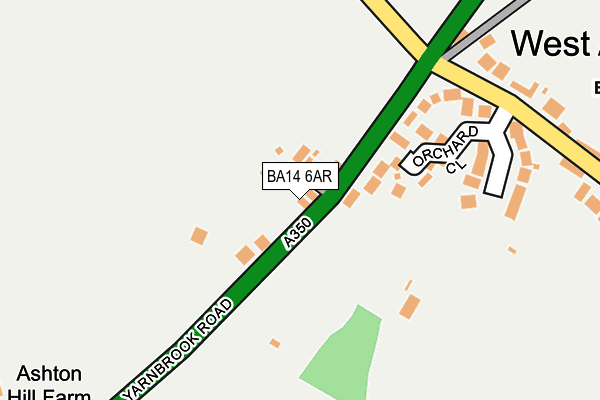 BA14 6AR map - OS OpenMap – Local (Ordnance Survey)