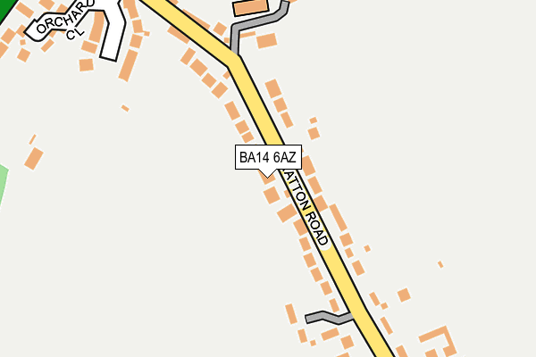 BA14 6AZ map - OS OpenMap – Local (Ordnance Survey)