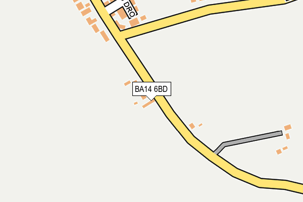 BA14 6BD map - OS OpenMap – Local (Ordnance Survey)