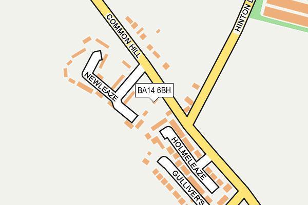 BA14 6BH map - OS OpenMap – Local (Ordnance Survey)