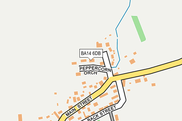 BA14 6DB map - OS OpenMap – Local (Ordnance Survey)