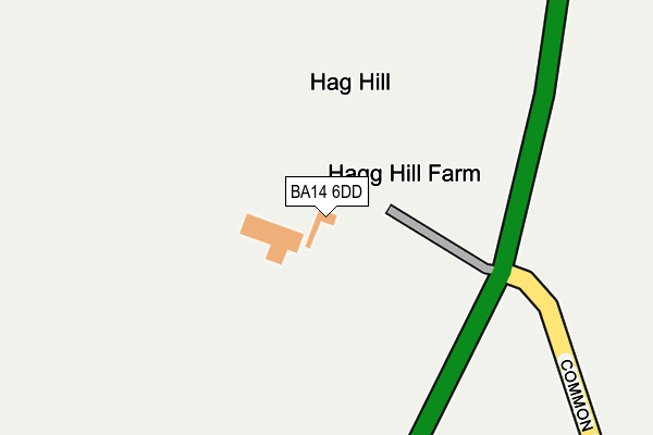 BA14 6DD map - OS OpenMap – Local (Ordnance Survey)