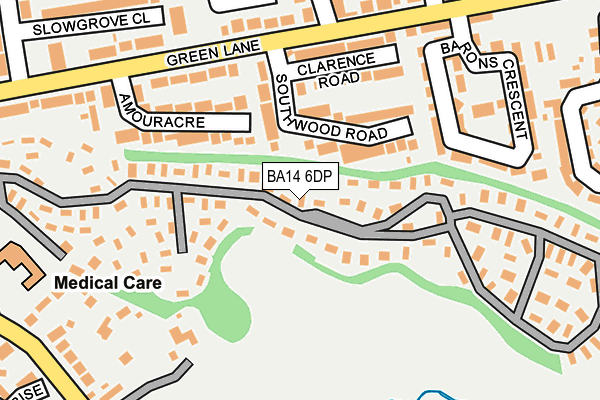 BA14 6DP map - OS OpenMap – Local (Ordnance Survey)