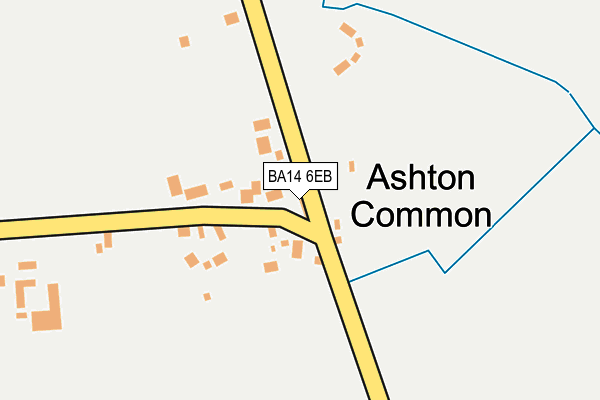 BA14 6EB map - OS OpenMap – Local (Ordnance Survey)