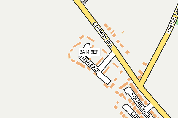 BA14 6EF map - OS OpenMap – Local (Ordnance Survey)