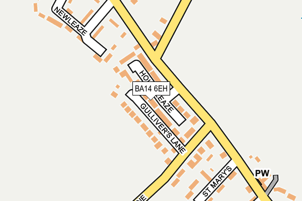 BA14 6EH map - OS OpenMap – Local (Ordnance Survey)