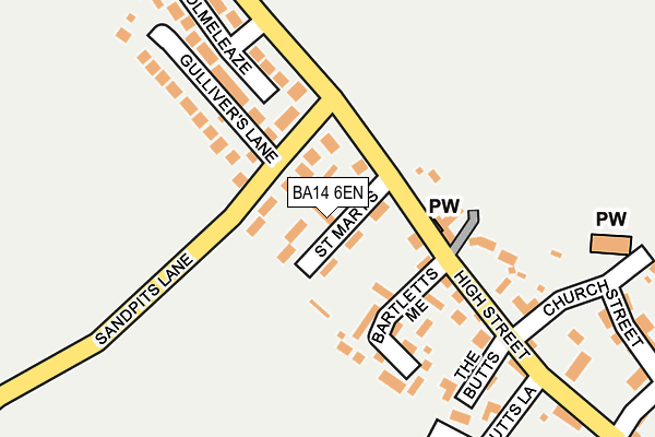 BA14 6EN map - OS OpenMap – Local (Ordnance Survey)