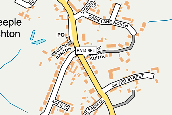 BA14 6EU map - OS OpenMap – Local (Ordnance Survey)