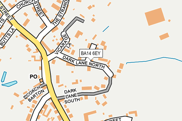BA14 6EY map - OS OpenMap – Local (Ordnance Survey)