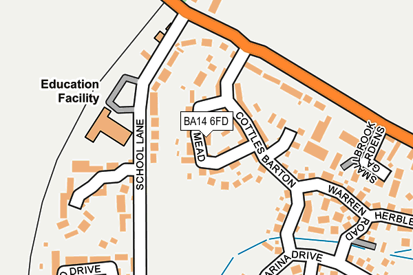 BA14 6FD map - OS OpenMap – Local (Ordnance Survey)