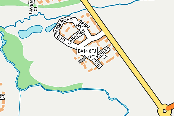 BA14 6FJ map - OS OpenMap – Local (Ordnance Survey)