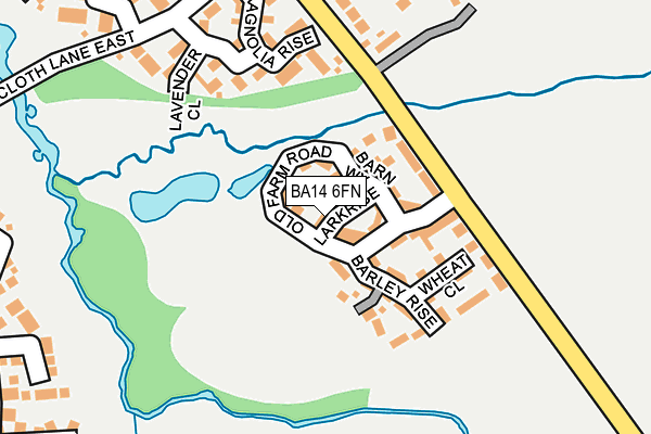 BA14 6FN map - OS OpenMap – Local (Ordnance Survey)