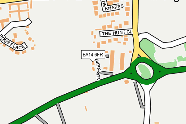 BA14 6FR map - OS OpenMap – Local (Ordnance Survey)