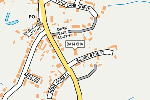 BA14 6HA map - OS OpenMap – Local (Ordnance Survey)