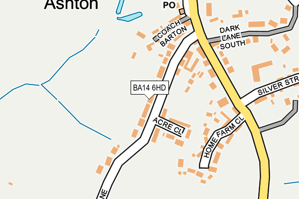 BA14 6HD map - OS OpenMap – Local (Ordnance Survey)