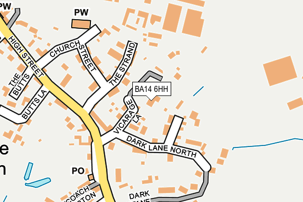 BA14 6HH map - OS OpenMap – Local (Ordnance Survey)
