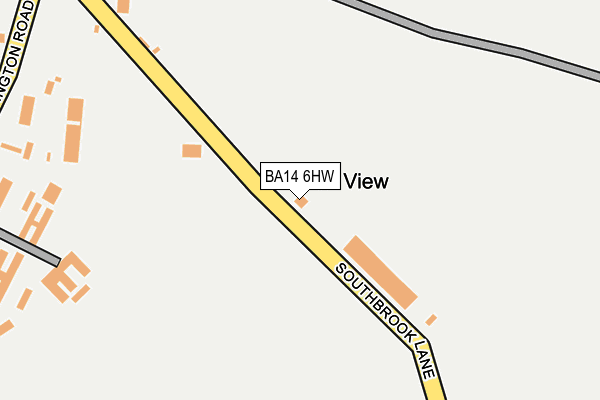 BA14 6HW map - OS OpenMap – Local (Ordnance Survey)