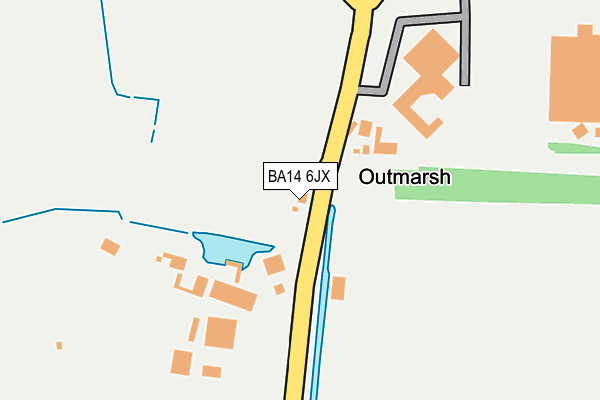 BA14 6JX map - OS OpenMap – Local (Ordnance Survey)