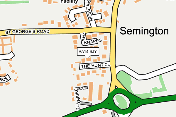 BA14 6JY map - OS OpenMap – Local (Ordnance Survey)