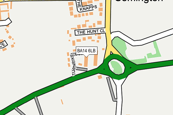 BA14 6LB map - OS OpenMap – Local (Ordnance Survey)