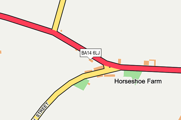 BA14 6LJ map - OS OpenMap – Local (Ordnance Survey)