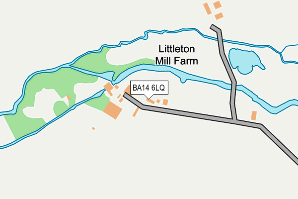 BA14 6LQ map - OS OpenMap – Local (Ordnance Survey)