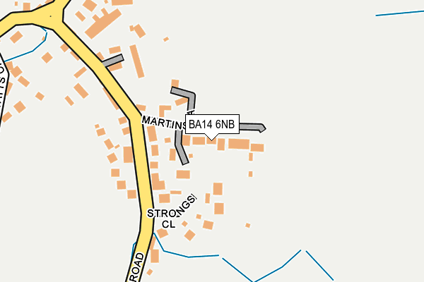 BA14 6NB map - OS OpenMap – Local (Ordnance Survey)