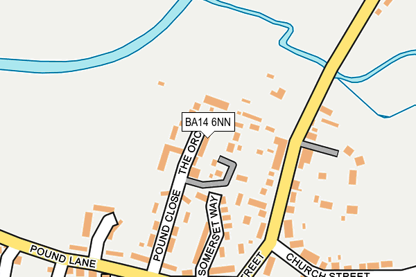 BA14 6NN map - OS OpenMap – Local (Ordnance Survey)