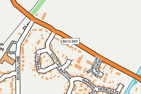 BA14 6NY map - OS OpenMap – Local (Ordnance Survey)