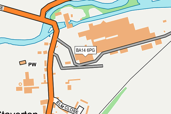 BA14 6PG map - OS OpenMap – Local (Ordnance Survey)