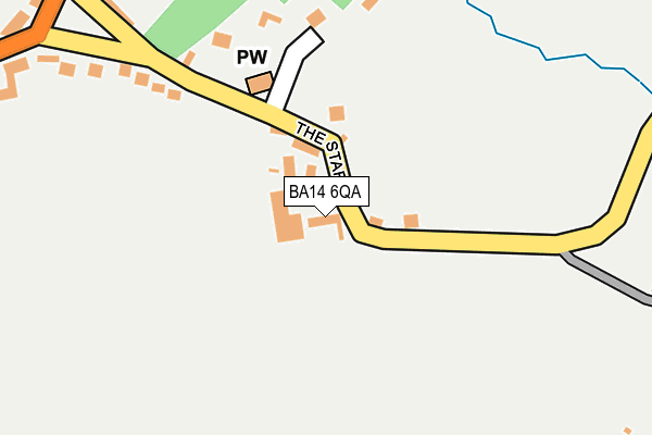BA14 6QA map - OS OpenMap – Local (Ordnance Survey)