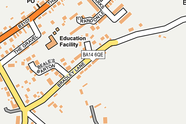 BA14 6QE map - OS OpenMap – Local (Ordnance Survey)