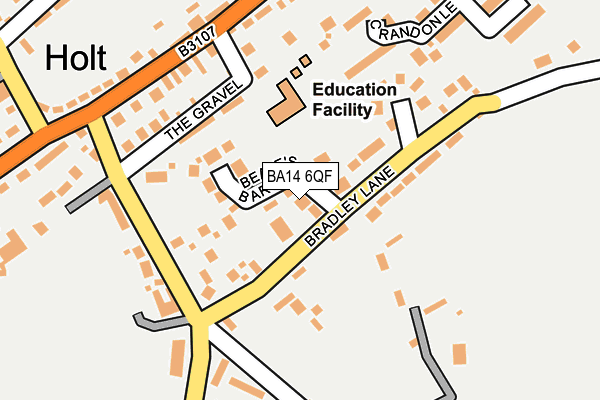 BA14 6QF map - OS OpenMap – Local (Ordnance Survey)